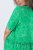 Ulla Popken 850204 Rövid ujjú jersey ruha V-nyakkal Zöld - Jersey ruhák - 