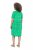 Ulla Popken 850204 Rövid ujjú jersey ruha V-nyakkal Zöld - Jersey ruhák - 