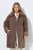 Ulla Popken 850251 Teddy kabát Világosbarna - Kabátok - Női plus size kabátok