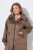 Ulla Popken 850251 Teddy kabát Világosbarna - Kabátok - Női plus size kabátok