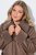Ulla Popken 850251 Teddy kabát Világosbarna - Kabátok - Női plus size kabátok