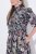 Ulla Popken 850298 Virágos ingruha Sötétkék - Maxi ruhák - Női plus size maxiruhák