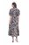 Ulla Popken 850298 Virágos ingruha Sötétkék - Maxi ruhák - Női plus size maxiruhák