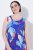 Ulla Popken 850367 Mintás jersey ruha Sötétkék - Jersey ruhák - 
