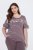 Ulla Popken 850403 Virágos pizsama Barna - Pizsama/Loungewear - 