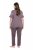 Ulla Popken 850403 Virágos pizsama Barna - Pizsama/Loungewear - 