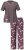 Ulla Popken 850903 Virágos pizsama 2 db Barna - Pizsama/Loungewear - 