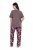 Ulla Popken 850903 Virágos pizsama 2 db Barna - Pizsama/Loungewear - 
