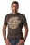 JP1880 851001 Rolling Stones Retro Logo Póló Mogyoróbarna TALL - TALL pólók - TALL Pólók