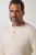 JP1880 851075 Hosszú ujjú henley póló Homokszürke TALL - TALL pólók - TALL Pólók