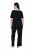 Ulla Popken 851245 Csíkos pizsama Fekete - Pizsama/Loungewear - 