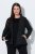 Ulla Popken 851341 Tűcsíkos sztreccs blézer Fekete - Blézerek - Blézerek plus size méretben nőknek
