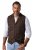JP1880 851395 Kockás tweed mellény sztreccsel Sötétbarna - Öltönyök - Nagyméretű öltönyök