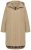 Ulla Popken 851764 Oversize kabát levehető kapucnival Homokszín - Kabátok - Női plus size kabátok