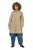 Ulla Popken 851764 Oversize kabát levehető kapucnival Homokszín - Kabátok - Női plus size kabátok