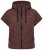 Ulla Popken 851785 Oversize kapucnis steppelt mellény Barna - Mellények - 