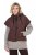 Ulla Popken 851785 Oversize kapucnis steppelt mellény Barna - Mellények - 