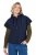 Ulla Popken 851785 Oversize kapucnis steppelt mellény Sötétkék - Mellények - 