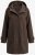 Ulla Popken 851803 Duffle kabát Sötétbarna - Kabátok - Női plus size kabátok
