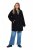 Ulla Popken 851829 Gyapjúkabát Fekete - Kabátok - Női plus size kabátok