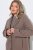 Ulla Popken 851829 A-vonalú gyapjúkabát reverrel Világosbarna - Kabátok - Női plus size kabátok