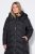 Ulla Popken 851842 Steppelt kabát Fekete - Kabátok - Női plus size kabátok