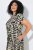 Ulla Popken 852257 Mintás maxiruha Taupe - Maxi ruhák - Női plus size maxiruhák
