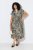 Ulla Popken 852257 Mintás maxiruha Taupe - Maxi ruhák - Női plus size maxiruhák