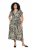 Ulla Popken 852257 Mintás maxiruha Taupe - Maxi ruhák - Női plus size maxiruhák