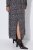Ulla Popken 852606 Mintás maxiruha Fekete - Maxi ruhák - Női plus size maxiruhák