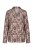 Ulla Popken 852649 Mintás pizsama inggallérral Barna - Pizsama/Loungewear - 