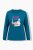 Ulla Popken 852710 Hosszú ujjú otthoni pulóver Petrol - Pizsama/Loungewear - 