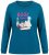 Ulla Popken 852710 Hosszú ujjú otthoni pulóver Petrol - Pizsama/Loungewear - 