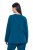 Ulla Popken 852710 Hosszú ujjú otthoni pulóver Petrol - Pizsama/Loungewear - 