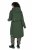 Ulla Popken 852901 Funkcionális kabát Olívazöld - Kabátok - Női plus size kabátok