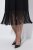 Ulla Popken 852937 Jersey ruha Fekete - Jersey ruhák - 