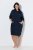 Ulla Popken 853353 Otthoni ruha kapucnival Sötétkék - Pizsama/Loungewear - 