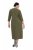 Ulla Popken 853510 Midiruha zsebekkel Khaki - Midi ruhák - Női midiruhák nagy méretben
