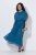 Ulla Popken 854031 Ujjatlan maxiruha Petrol - Maxi ruhák - Női plus size maxiruhák