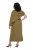Ulla Popken 854048 Hosszú ujjú maxiruha Olívazöld - Maxi ruhák - Női plus size maxiruhák