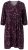 Ulla Popken 855270 Mintás jersey ruha V-nyakkal Fekete - Jersey ruhák - 
