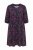 Ulla Popken 855270 Mintás jersey ruha V-nyakkal Antracit - Jersey ruhák - 