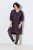 Ulla Popken 855270 Mintás jersey ruha V-nyakkal Antracit - Jersey ruhák - 