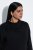 Ulla Popken 855373 Mintás jersey ruha Fekete - Jersey ruhák - 