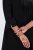 Ulla Popken 855373 Mintás jersey ruha Fekete - Jersey ruhák - 