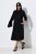 Ulla Popken 855373 Mintás jersey ruha Fekete - Jersey ruhák - 