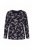 Ulla Popken 856134 Virágos pizsama Fekete - Pizsama/Loungewear - 