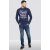D555 Austin Long Sleeve T-shirt Navy - Pólók - Nagyméretű pólók - 2XL-14XL