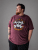 Kam Jeans 5753 Buccaneer Print T-Shirt BURGUNDY MARL - Pólók - Nagyméretű pólók - 2XL-14XL