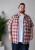 Kam Jeans 6368 Checked Short Sleeve Shirt Red - Ingek - Ingek 2XL-10XL